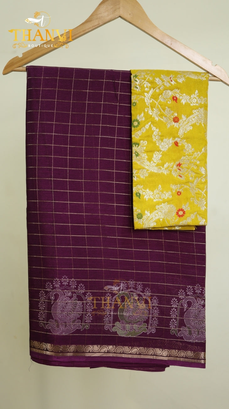 Chandramuki Checks Saree