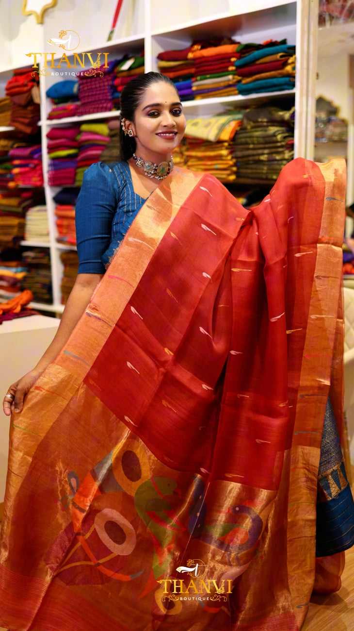 Tissue Matka Saree