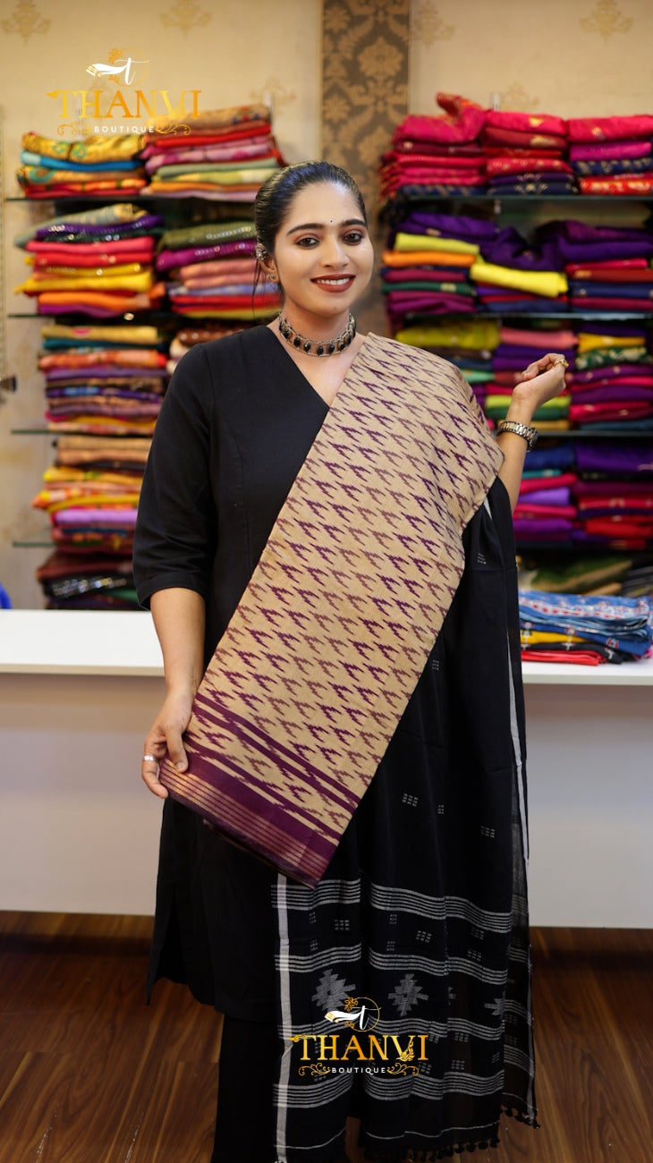 Modal Ikkath Cotton Saree