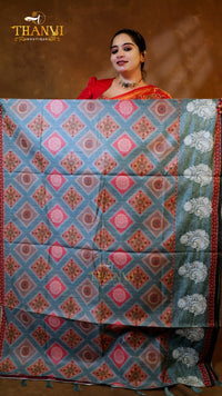 Kalamkari Embroidery Saree