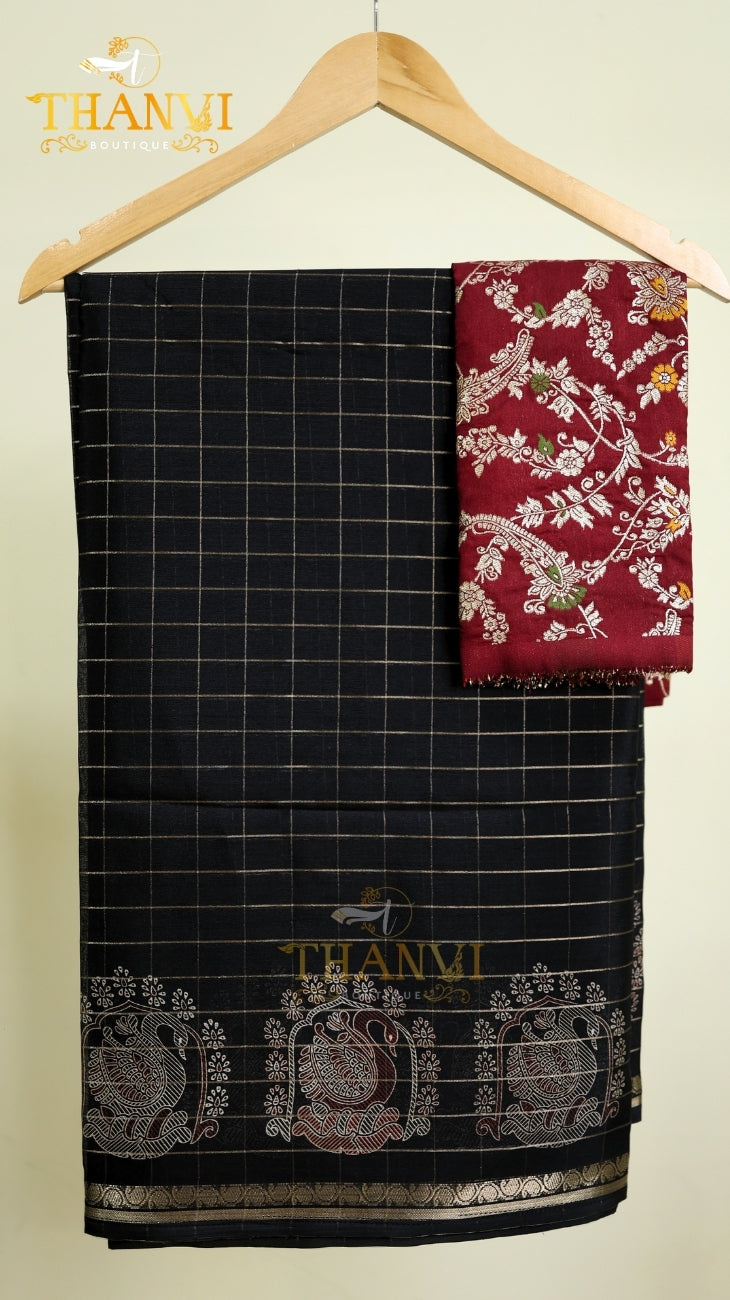 Chandramuki Checks Saree