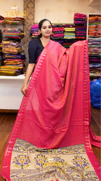 Gopuram Tissue Cotton Saree