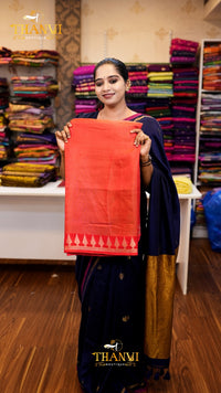 Gopuram Tissue Cotton Saree
