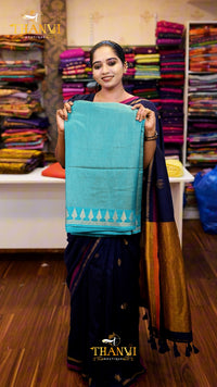 Gopuram Tissue Cotton Saree