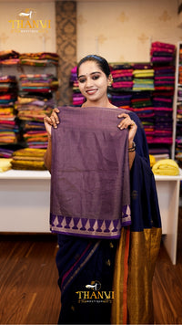 Gopuram Tissue Cotton Saree