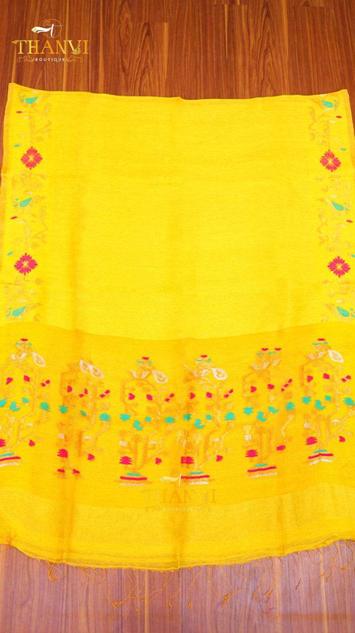 Linen Matka Tissue Saree