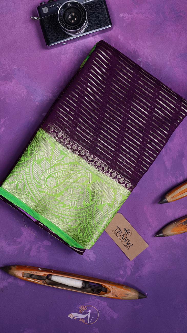 Double Zari Silk Saree