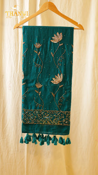 Customised Beads Work Saree