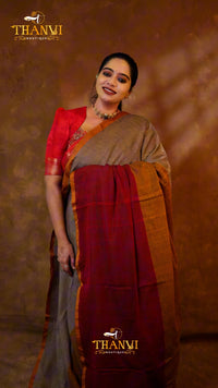 Tri Shade Cotton Saree