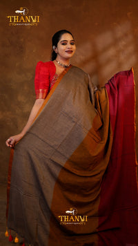 Tri Shade Cotton Saree