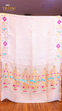 Linen Matka Tissue Saree
