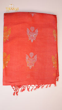 Chickoo Linen Matka saree