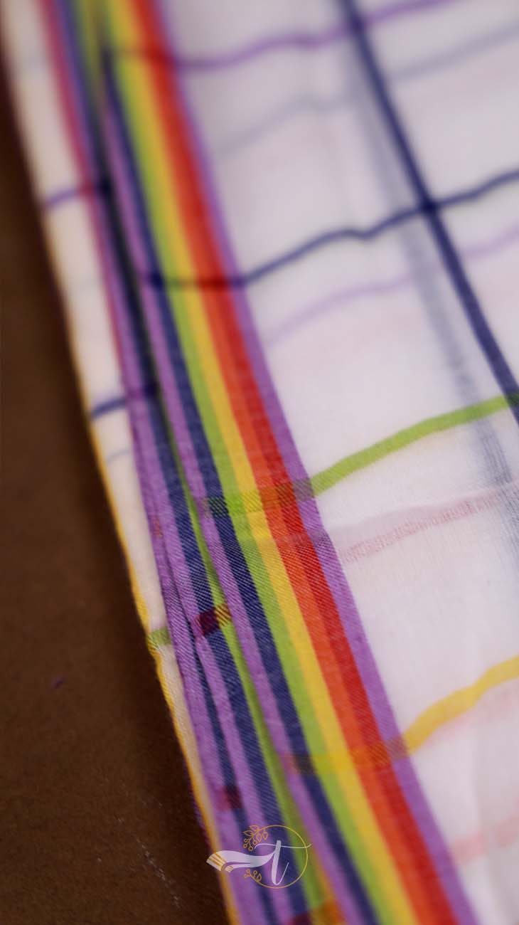 Popstick Checks Saree