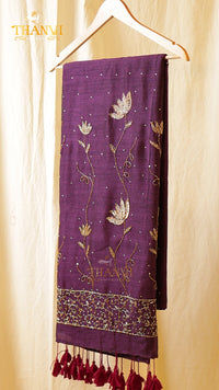 Customised Beads Work Saree