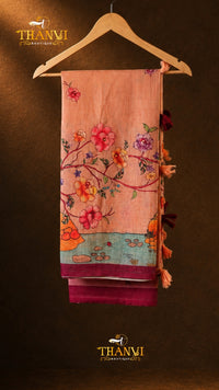 Linen Mirror Saree