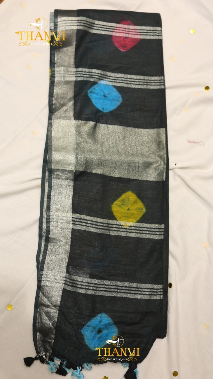Batik Print Saree