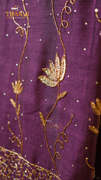 Customised Beads Work Saree