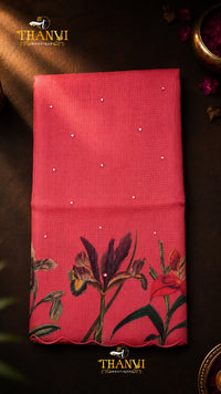 Linen Mirror Saree