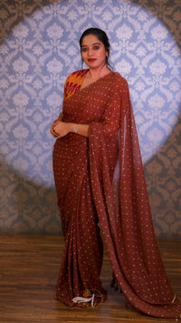Golden Butti Saree