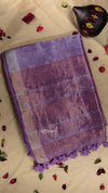 Premium Metallic Tissue Linen Saree