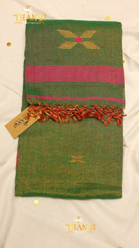 Elite Tissue Linen Saree