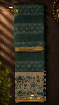 Cotton Linen Saree