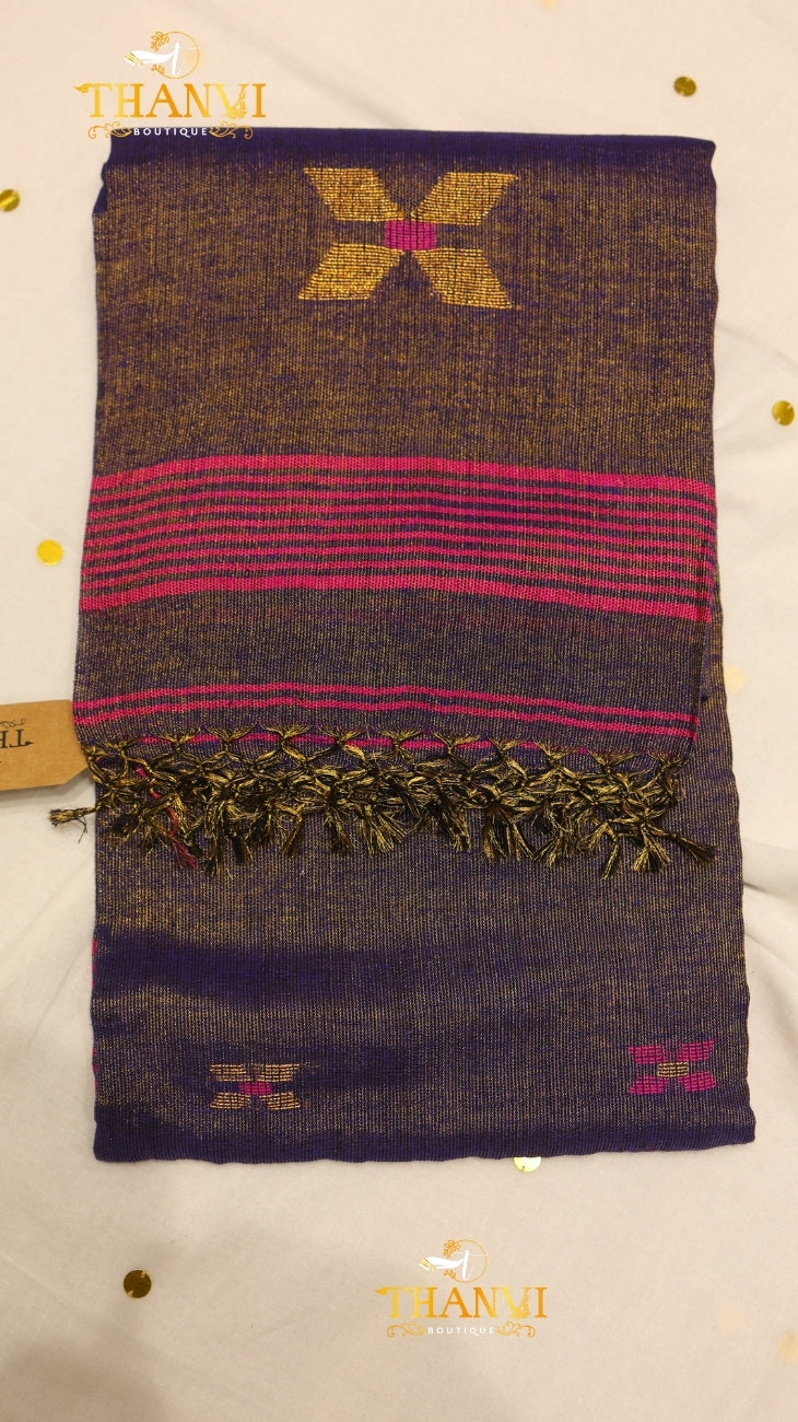 Elite Tissue Linen Saree