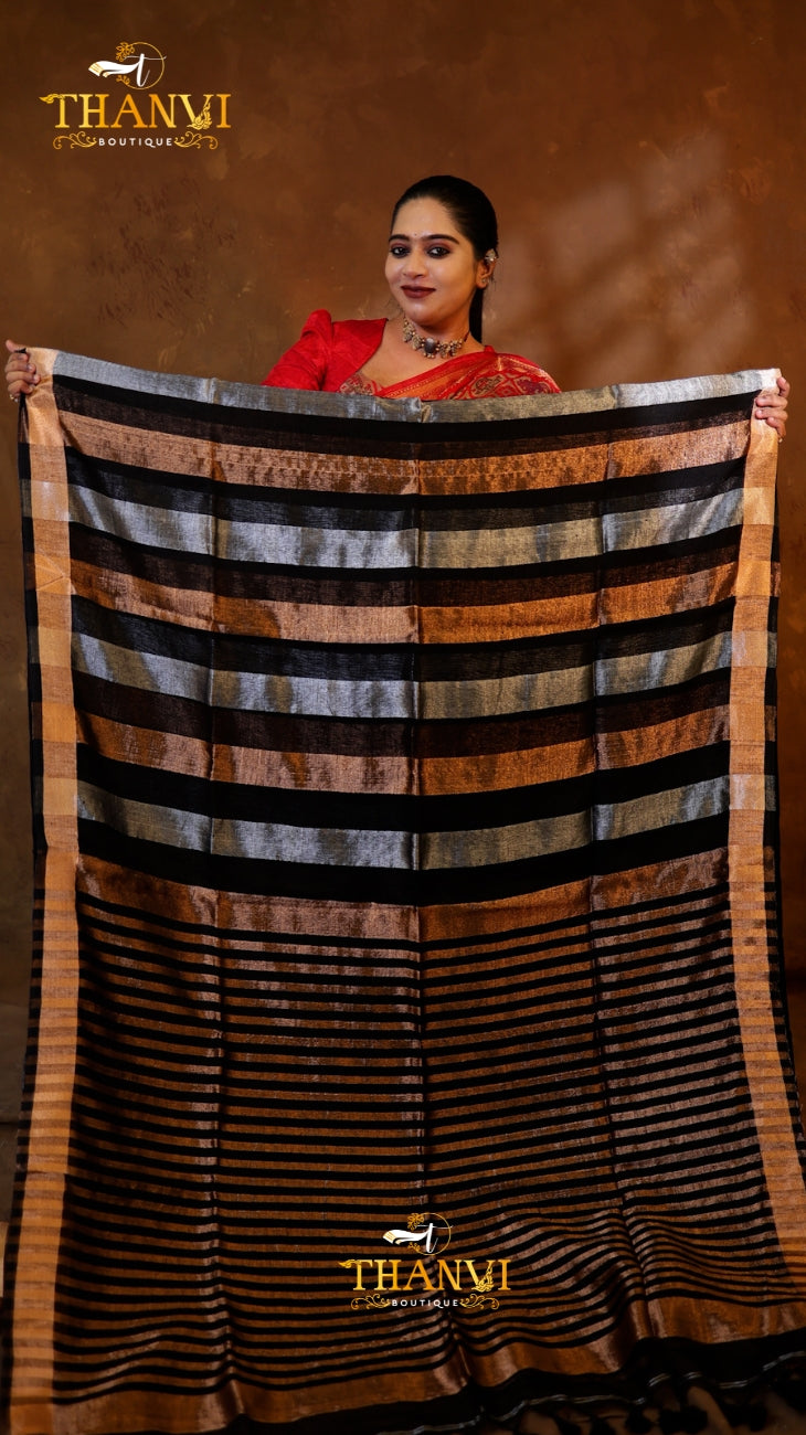 Linen Metallic Copper