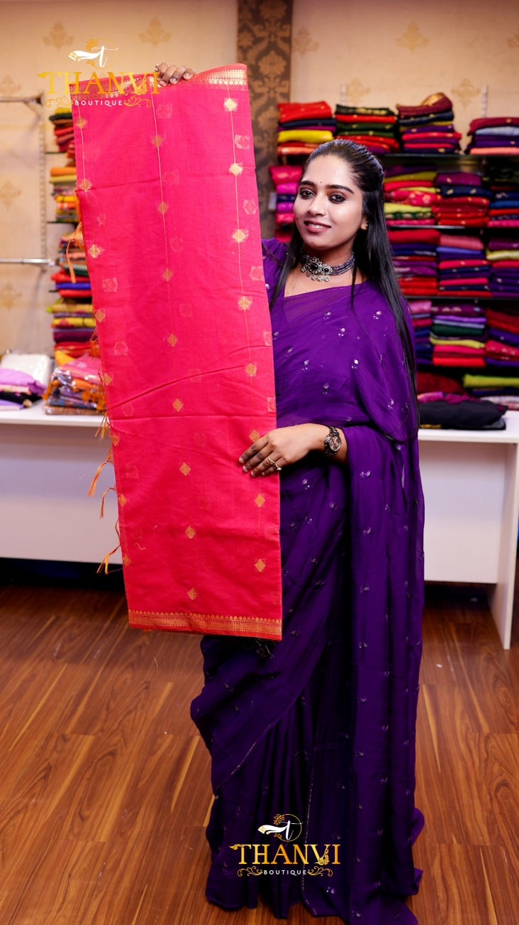 Maheshwari Silk Cotton Saree