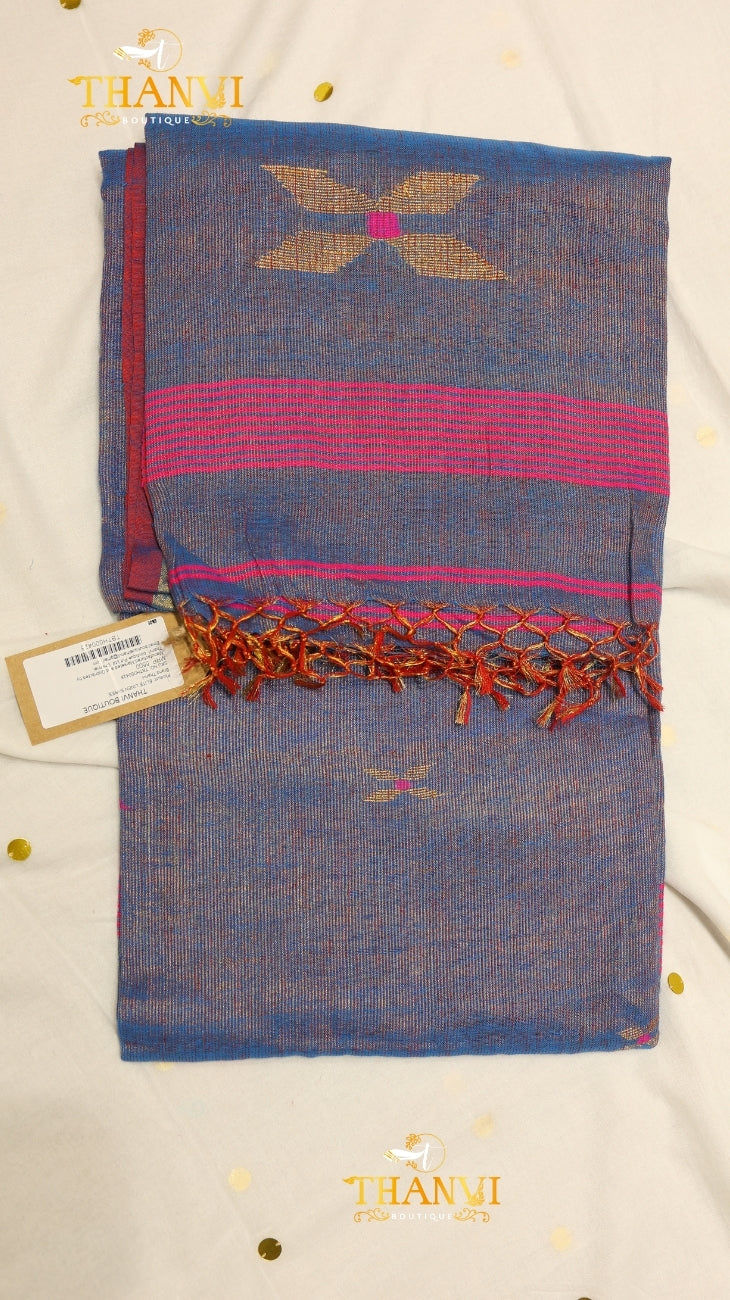 Elite Tissue Linen Saree