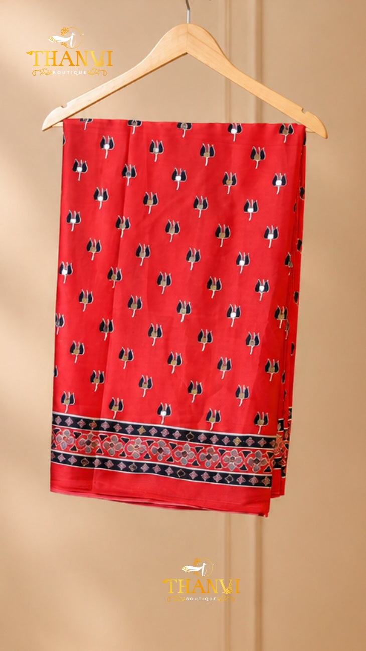 Modal Mirror silk saree