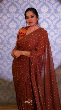 Golden Butti Saree