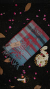 Linen Paithani Jacquard Saree