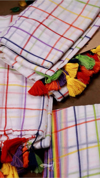 Popstick Checks Saree