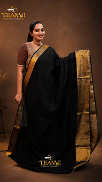 Linen Zari Border Saree