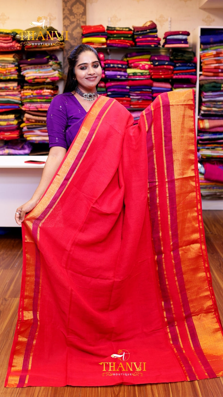 Premium Golden Zari  Saree