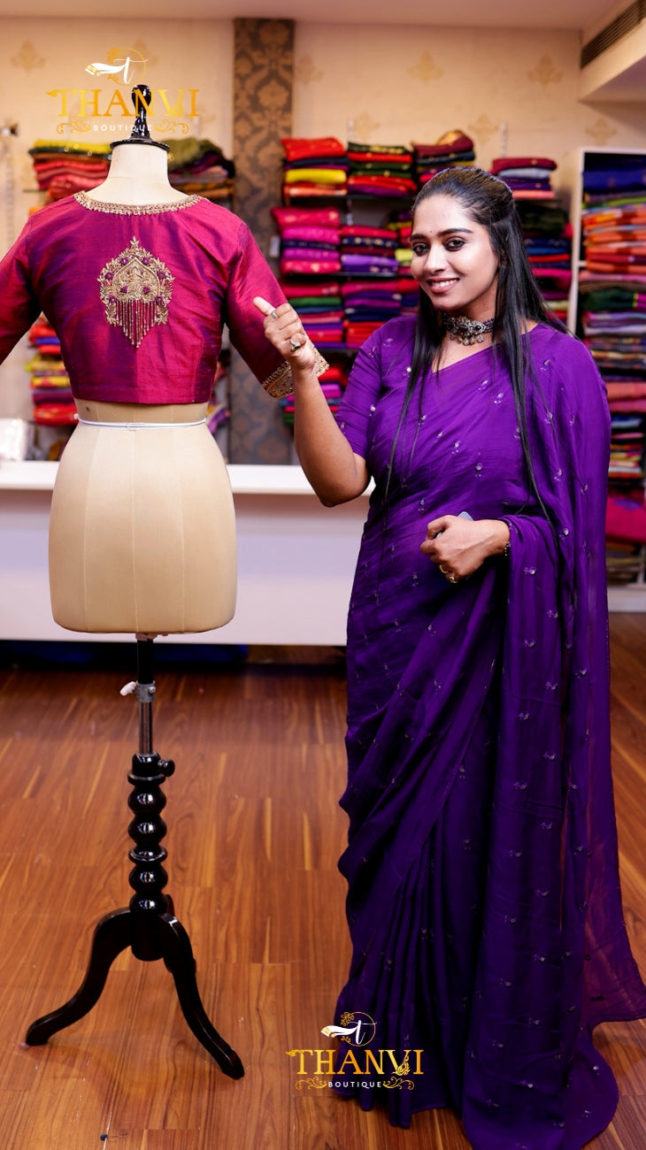 Royal Zardozi Embroidery Blouse