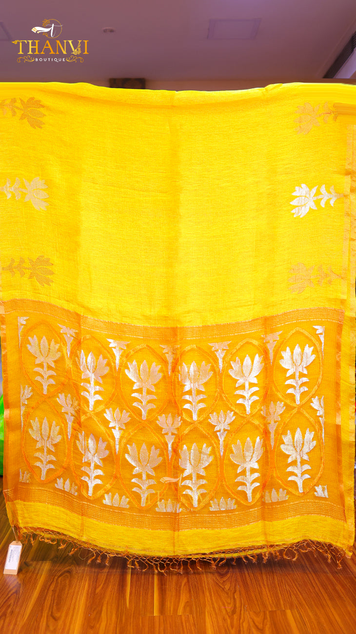 Linen Matka Tissue Saree