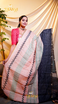 Bamboo Ikat Cotton Saree