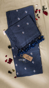 Femb Linen Cotton Low Count Saree