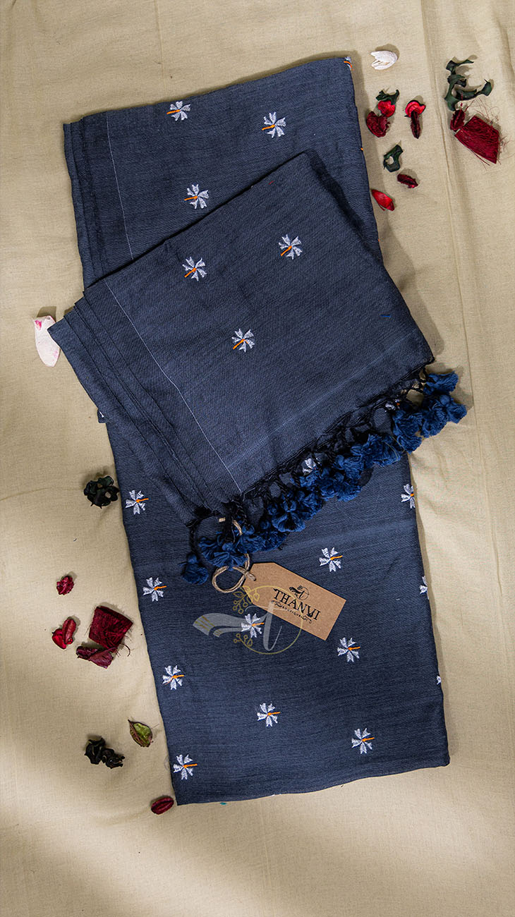 Femb Linen Cotton Low Count Saree