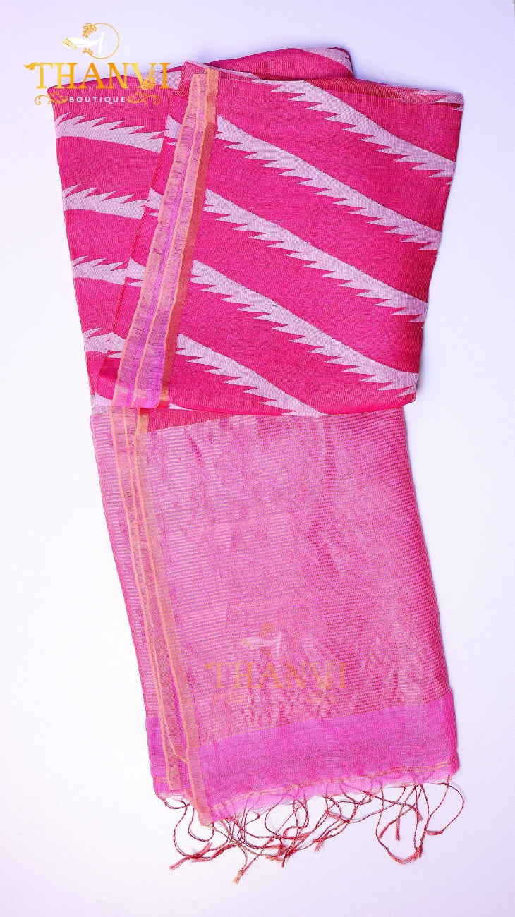 Linen Matka Saree
