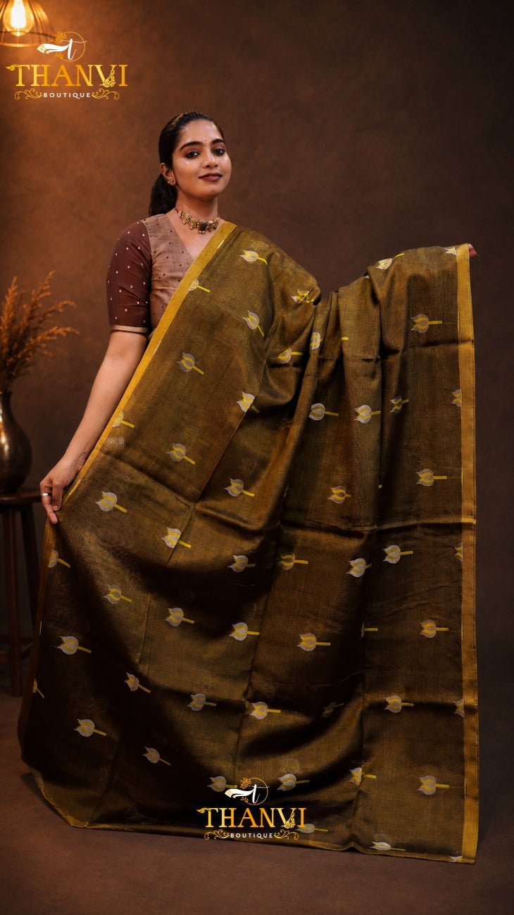 Tissue Linen Saree