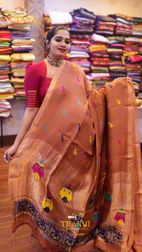 Linen Matka Tissue Saree