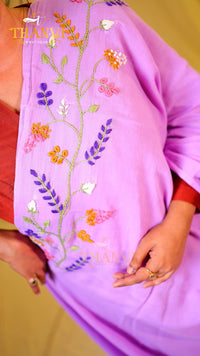 F Emb Modal Cotton Saree