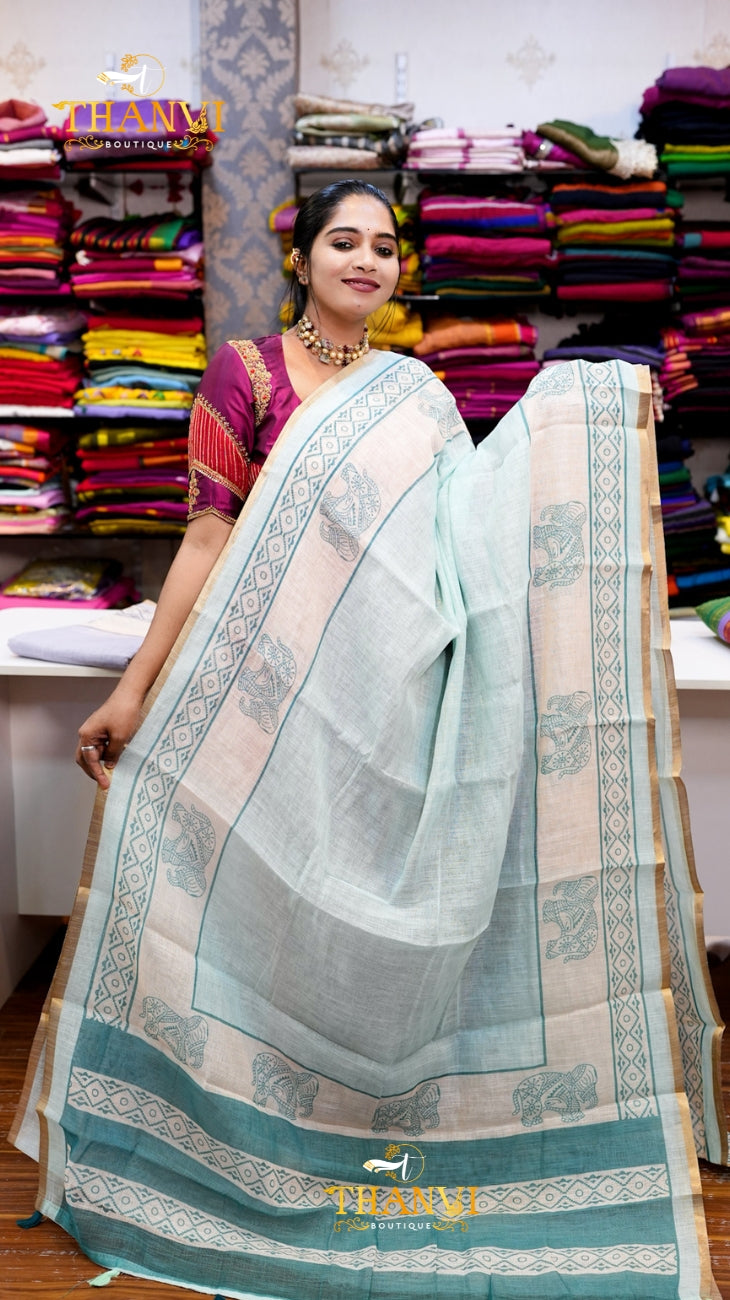 Printed Cotton Saree