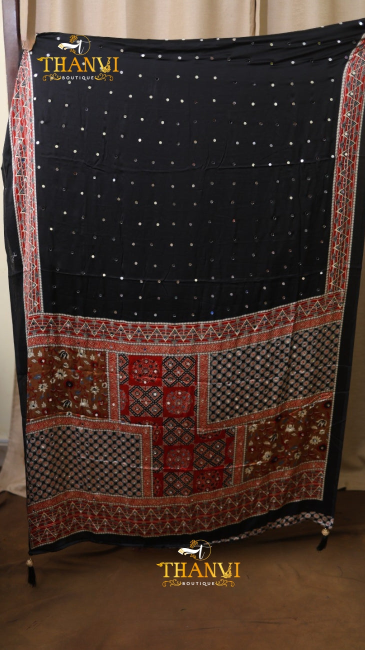 Ajarakh Modal Silk Saree