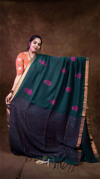 Mushroom Linen Saree