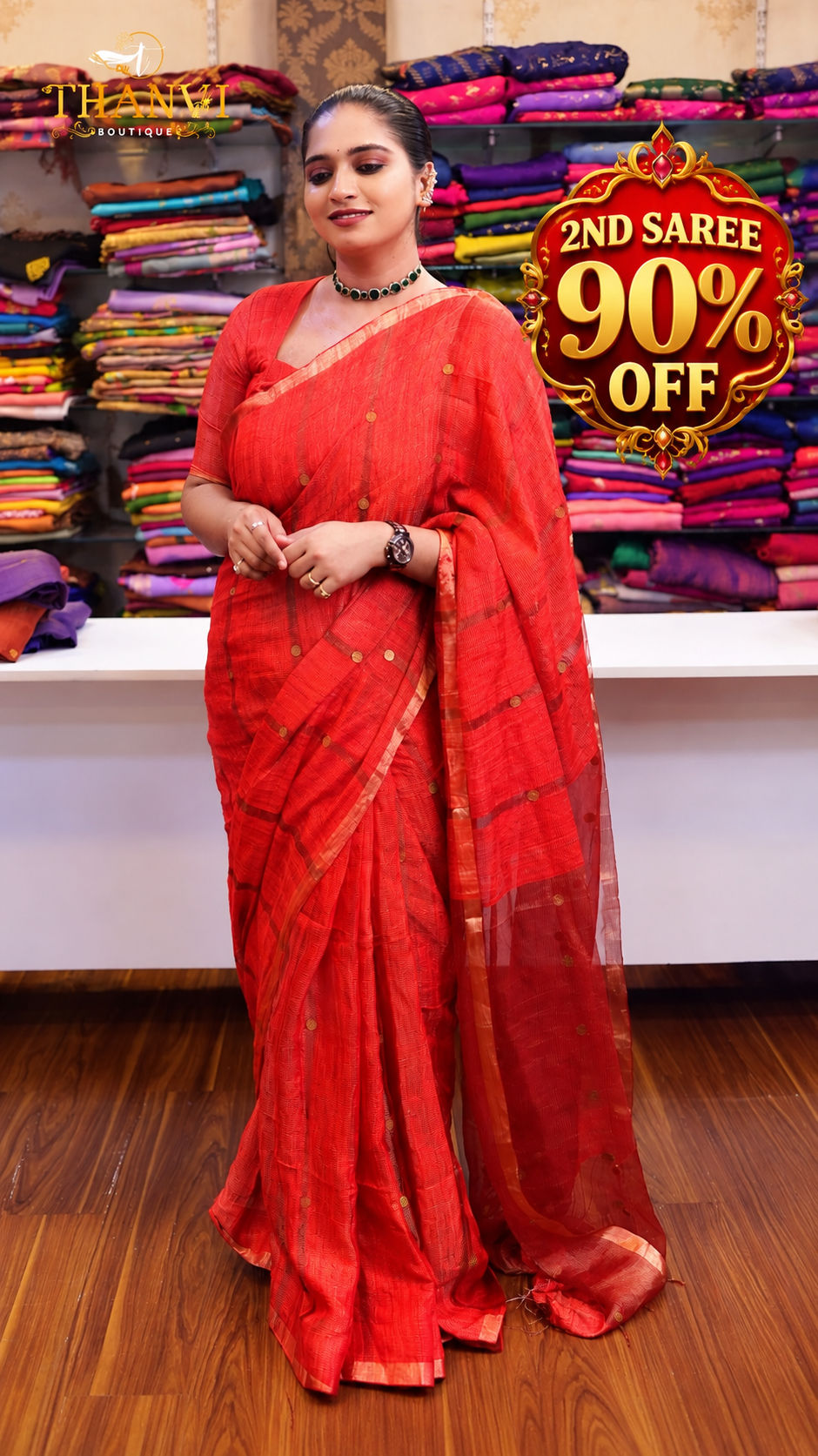 Coin Matka Saree
