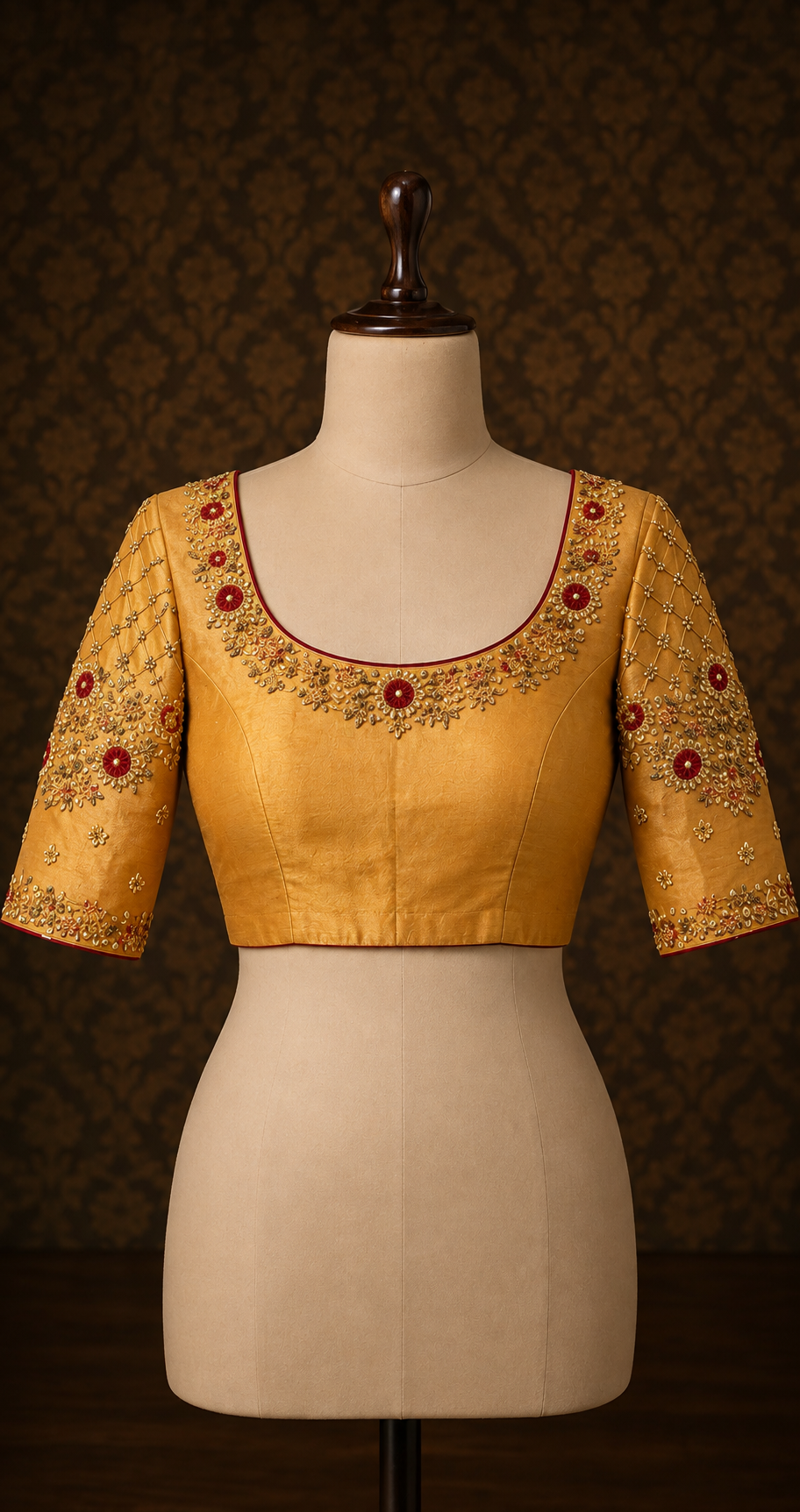 Maharani Floral Zari Blouse